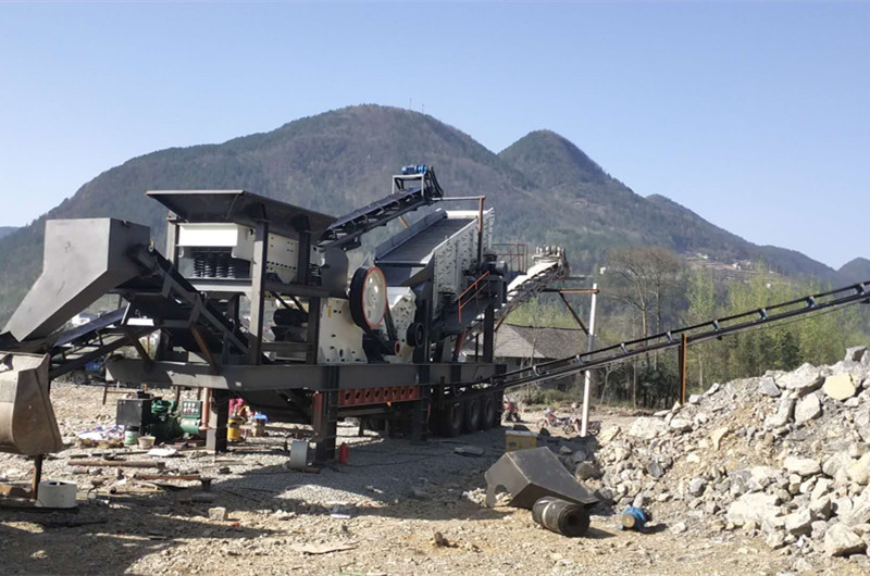 移動建筑廢料生產線現場